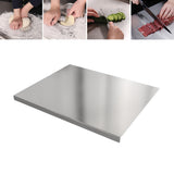 Stainless Steel Cutting Board Double-Sided Non-Stick Chopping Board for Fruits Vegetables