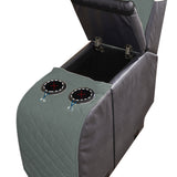 3-Seater Water Resistant Non-Slip Split Recliner Couch Cover with Console Sofa Chair Protector Slipcovers Gray