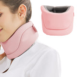 Cervicorrect Neck Brace Cervical Support Ergonomic Neck Collar for Travel Pink