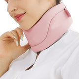 Cervicorrect Neck Brace Cervical Support Ergonomic Neck Collar for Travel Pink