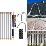 Pressure Washer Extension Wand Set Power Washer Lance with Nozzle Tips 1/4" Quick Connect