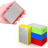 4 Pack Diamond Hand Polishing Blocks Sanding Sponge Pads for Ceramic Tile Glass Grinding Style 1