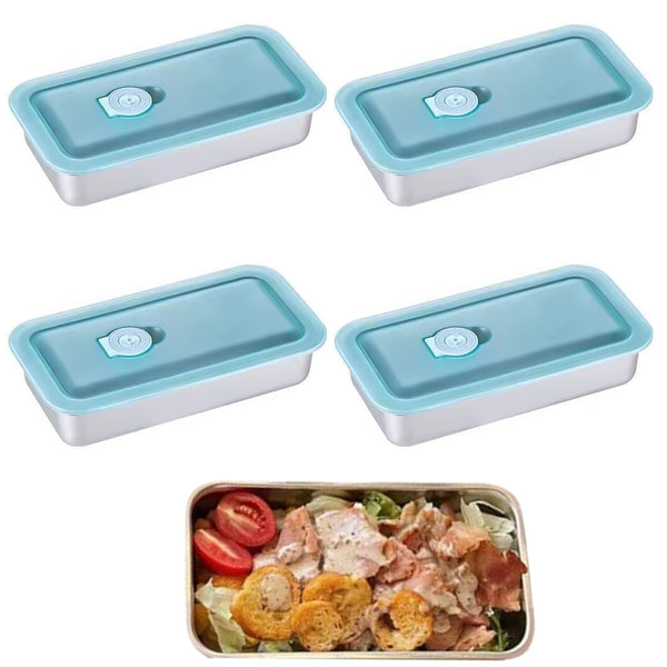 4Pcs Set Grab and Go Snack Containers Food Container for Lunch Snacks Dips Condiments Single-Compartment