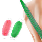 2Pcs African Style Net Bath Sponge Quick-Drying Nylon Scrubbers Green and Pink