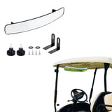 Adjustable Central Rear View Convex Golf Cart Mirror Replacement Compatible with Ezgo Club Car Yamaha