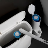 Toilet Brush Set with 16 Replaceable Heads for Bathroom Cleaning