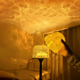 Shower Lamp Sets with 16 Color Ocean Wave Projector Rechargeable LED Light