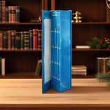 Mini Book Advent Calendar with 25 Book Ornaments for Christmas Countdown Decor Blue