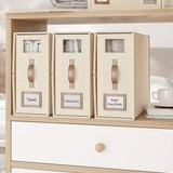 4Pcs Set Bed Sheet Organizers Bedding Storage Bags Beige