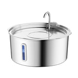 7L Stainless Steel Cat Dog Water Fountain Automatic Dispenser Style 2