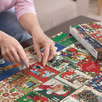 1000Pcs Advent Calendar Jigsaw Puzzles 25 Days Christmas Countdown Puzzles Gift
