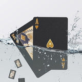 Waterproof Playing Cards – Black & Gold Skull Design Poker Deck