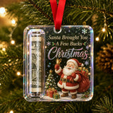 4 PCS Christmas Cash Gift Holder Ornaments with Ribbons for Decorating