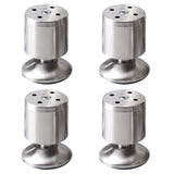 4 PCS Adjustable Furniture Legs Stainless Steel for Kitchen Cabinet Couch Sofa Small