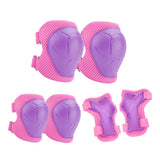 Protective Gear Set Knee Pads Elbow Pads Wrist Guards for Skating Cycling Skateboarding Climbing Pink