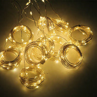Solar Fairy Curtain Lights – Christmas Hanging String Lights for Window Backdrop Warm White