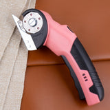 USB Cordless Electric Scissors – Rechargeable Fabric and Cardboard Cutter Pink