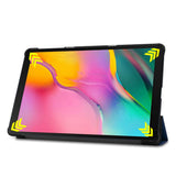 PU Leather Trifold Stand Case Compatible With Fire HD 10 2021 2023 Dark Blue