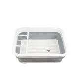 Collapsible Dish Drying Rack Portable Dinnerware Drainer Organizer for Kitchen