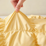 Fluffy Pillow Breathable Cute Pineapple Puff Pillow for Bedroom Sofa Yellow