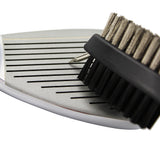 Double Sided Golf Cleaning Brush Club Brush and Groove Brush with Retractable Reel Red
