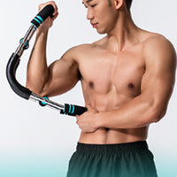 Adjustable Twister Arm Exerciser Spring Workout Bar Exercise Strengthener Home Fitness Equipment