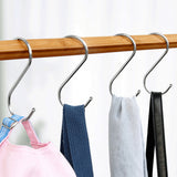 40Pcs Stainless Steel Metal S Shaped Hooks Clothes Hanger for Kitchen Bathroom