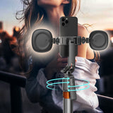 AI Face Tracking Selfie Stick Tripod 360 Auto Tracking Phone Stand with Light