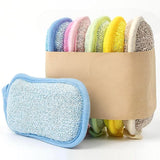5-Piece Double-Sided Kitchen Dish Sponges for Scrubbing and Removing Stubborn Stains