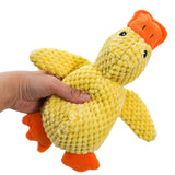 Stuffed Yellow Duck Toy for Pet Dog Calming Chew Toys Teeth Cleaning Toy