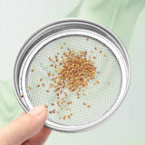 Stainless Steel Sprouting Lid with Mesh for 32oz Mason Jars