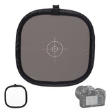30CM White Balance Card Double Sided 18% Grey Pure Focus Fold Photography Tool
