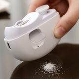2-in-1 Electric Nail Clipper and Nail Polisher Portable Grooming Tool White