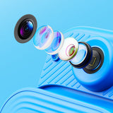 DIY Instant Print Camera with 48MP Photos and Built-in Mini Printer Blue
