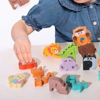 Wooden Alphabet Animal Puzzles – Matching Game Educational Toys for Kids