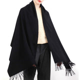 Women's Scarf Shawls and Wraps for Evening Dress Bridesmaid Wedding Bridal Winter Scarves Black