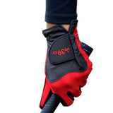 Breathable Stretch Golf Glove Washable Non Slip Grip for Men Women Red