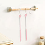 2Pcs Silicone Straw Cleaner Brushes Reusable Straw Cleaner with Bendable Steel Core