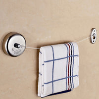 9FT Stainless Steel Retractable Clothesline – Indoor Bathroom Drying