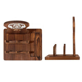 Solid Wood Multifunction Headphone Stand for Gamers