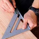 Double Sided Rafter Square 7 Inch Engraved for Woodworking