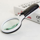 Double Lens Magnifying Glass With Light Handheld Beauty Magnifying Lamp