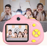 Dual Lens Digital Camera for Kids Video Camera Christmas Birthday Mini Camera Toy Pink
