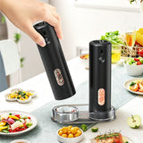 2 PCS Rechargeable Electric Salt Pepper Grinders with 5 Coarseness Levels