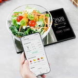 Smart Nutrition Food Scale with LED Display Tracks Calories Fat for Nutrition Tracking