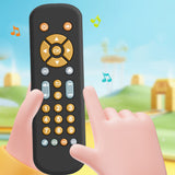 Kids Learning Remote Control Toy with Fun Music Lights and Interactive Play Black