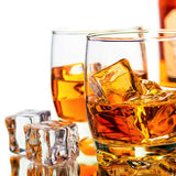 25 PCS Clear Simulated Ice Cubes for Drink Reusable Ice Cubes for Decor Home Bar Parties