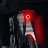 5-Mode Smart Tail Light Sensing Rear Brake Light for Night Riding Rechargeable Auto On/Off Bicycle Light