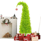 150cm Bendable Artificial Christmas Tree Flexible Green Christmas Decorations with Adjustable Branches for Home Office Parties