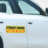 5 Pcs Student Driver Car Signs Car Bumper Sticker Decal Style 2